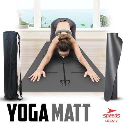 SPEEDS Matras Yoga Mat Pu Karet Matras Premium Karpet Spons Speeds bonus tas 027-7
