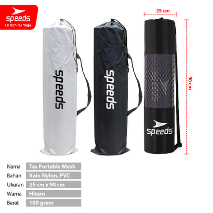 SPEEDS Tas Matras Yoga Water Resistance Mesh Bag Anti Air Tas Yoga Mat Jaring LX 027-TAS-YOGA