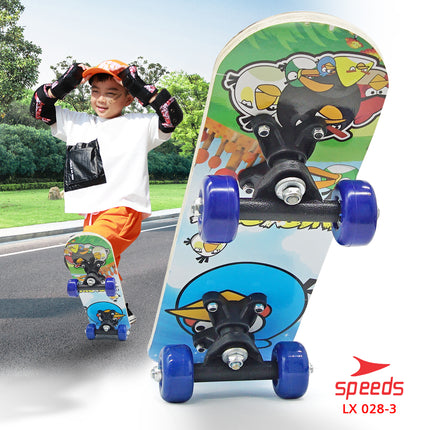 SPEEDS Papan Skateboard Anak Pennyboard Mainan Papan Skate Fullset Freestyle Anak 028-1705