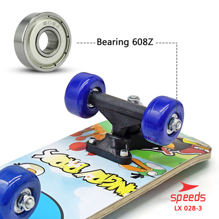 SPEEDS Papan Skateboard Anak Pennyboard Mainan Papan Skate Fullset Freestyle Anak 028-1705