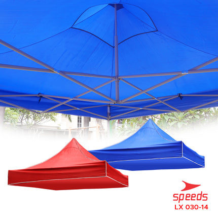 SPEEDS Tenda Terpal Lipat Ukuran 2x2m Berbahan Oxford 600D Atap Tenda Bazar Tenda Lipat Pameran Indoor Outdoor 030-14