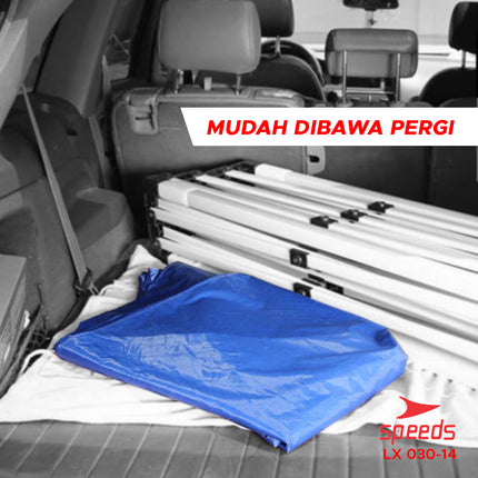 SPEEDS Tenda Terpal Lipat Ukuran 2x2m Berbahan Oxford 600D Atap Tenda Bazar Tenda Lipat Pameran Indoor Outdoor 030-14