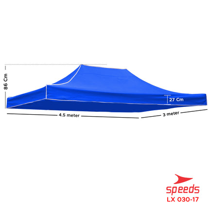 SPEEDS Atap Tenda Pameran Bazar Ukuran 3x4.5m Berbahan Kain Oxford 600D Waterproof 030-17
