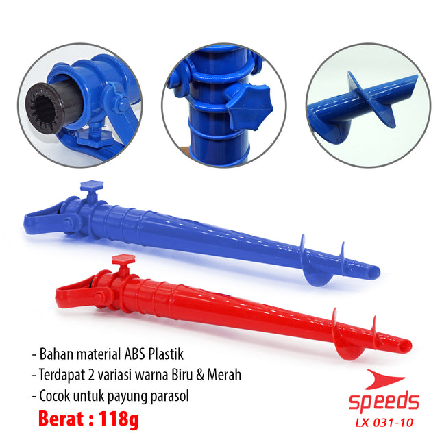 SPEEDS Kaki Penyangga Holder Payung Pantai Kaki Payung Tenda Parasol Serbaguna 031-10
