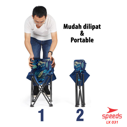 SPEEDS Kursi Lipat Camping Kursi Lipat Outdoor Kursi Gunung Kursi Sauna Bangku Portable 031-12