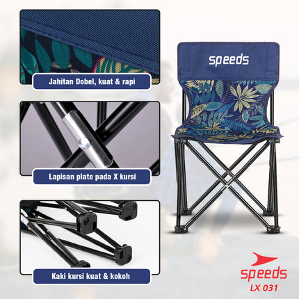 SPEEDS Kursi Lipat Camping Kursi Lipat Outdoor Kursi Gunung Kursi Sauna Bangku Portable 031-12