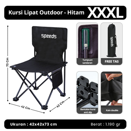 SPEEDS Portable Outdoor Folding Chair Camping Chair Mountain Camp Easy LX 031-14