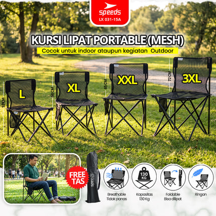 SPEEDS Kursi Lipat Jaring L XL XXL XXXL 031-15A