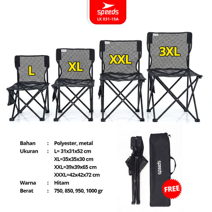 SPEEDS Kursi Lipat Jaring L XL XXL XXXL 031-15A