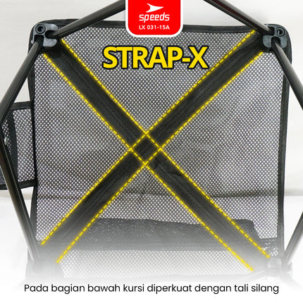 SPEEDS Kursi Lipat Jaring L XL XXL XXXL 031-15A