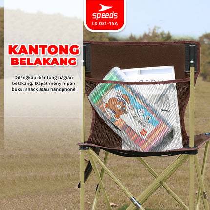 SPEEDS Kursi Lipat Outdoor Indoor Kemah L XL 2XL 3XL Camping Portabel Folding Chair LX 031-15A
