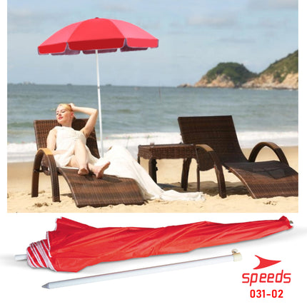 SPEEDS Payung Pantai Payung Tenda Event Cafe Bazaar Parasol Diameter 200cm Ori 031-2