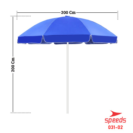 SPEEDS Payung Pantai Payung Tenda Event Cafe Bazaar Parasol Diameter 200cm Ori 031-2