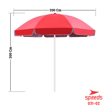 SPEEDS Payung Pantai Payung Tenda Event Cafe Bazaar Parasol Diameter 200cm Ori 031-2