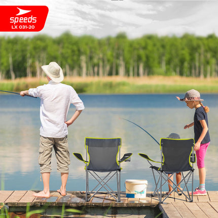 SPEEDS Kursi Lipat Pancing Camping Fishing Folding Chair Camping Piknik Keluarga Outdoor 031-20