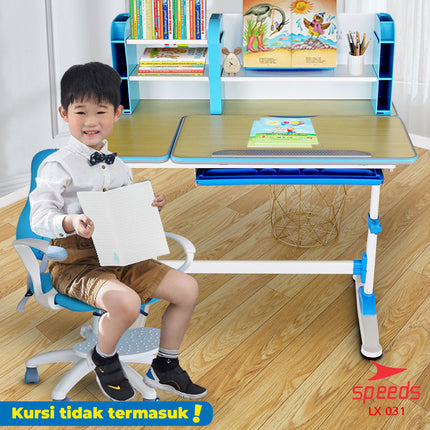 SPEEDS Meja Belajar Anak Meja Tulis Kantor Ukuran 95cm Meja Sekolah Meja Belajar Plastik 031-27