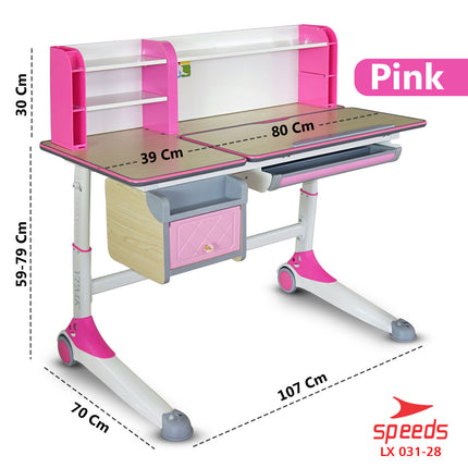 SPEEDS Meja Belajar Anak Meja Tulis Kantor Ukuran 120cm Meja Sekolah Meja Belajar Plastik 031-28