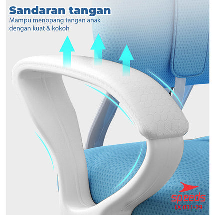 SPEEDS Kursi Anak Kaki Roda 6 Kursi Belajar Anak Bangku Anak Plaastik Multifungsi Table Board 031-29