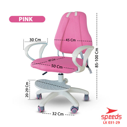 SPEEDS Kursi Anak Kaki Roda 6 Kursi Belajar Anak Bangku Anak Plaastik Multifungsi Table Board 031-29