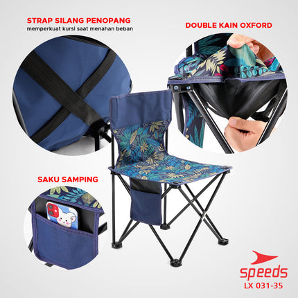 SPEEDS Meja Camping Lipat Set Meja Kursi Lipat Meja Camping Piknik Outdoor Portable 031-35
