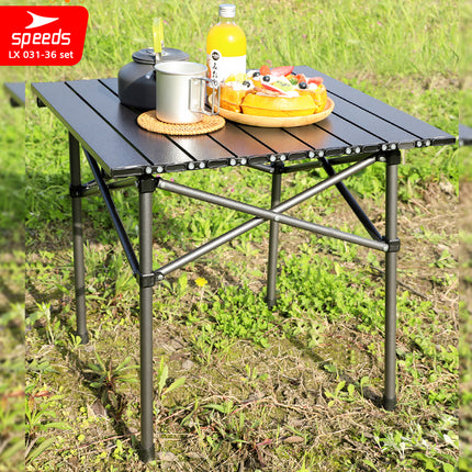 SPEEDS Folding Table Chair Set Free Folding Table Folding Chair Outdoor Indoor Bag Portable Folding Table Camping Picnic 031-36