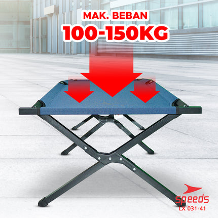 SPEEDS Velbed Sleeping Mattress Folding Bed Portable Mattress Cross Leg Indoor Outdoor 031-41