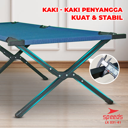 SPEEDS Velbed Sleeping Mattress Folding Bed Portable Mattress Cross Leg Indoor Outdoor 031-41