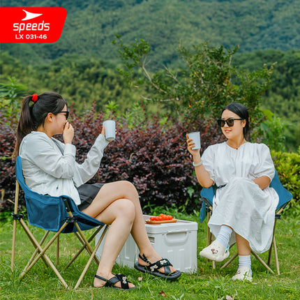 SPEEDS Kursi Lipat Bulat Moon Folding Chair Camping Tenda Mancing Piknik Outdoor 031-46