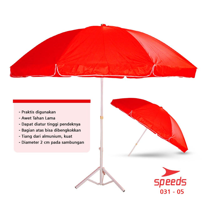 SPEEDS Tenda Payung 180 cm Event Pantai Cafe Bazaar Parasol Diameter Payung Untuk Event Booth 031-5