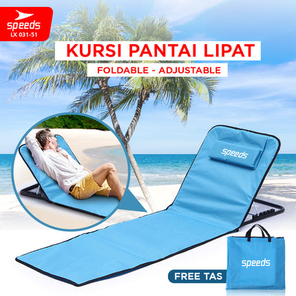 SPEEDS Kursi Pantai Lipat Portabel 031-51