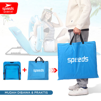 SPEEDS Kursi Pantai Lipat Portabel 031-51