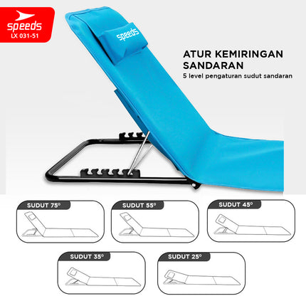 SPEEDS Kursi Pantai Lipat Portabel 031-51