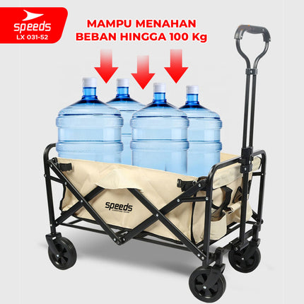 SPEEDS Keranjang Portable Gerobak Lipat 031-52