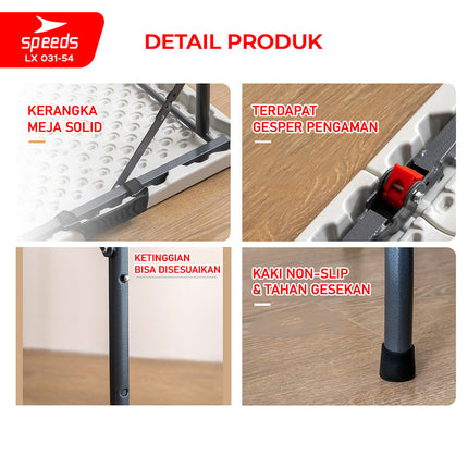 SPEEDS Folding Table Household Sales Folding Table Long Camping Laptop Dining Learning Portable Multipurpose 031-54