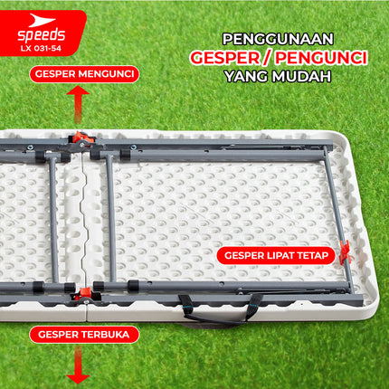 SPEEDS Folding Table Household Sales Folding Table Long Camping Laptop Dining Learning Portable Multipurpose 031-54