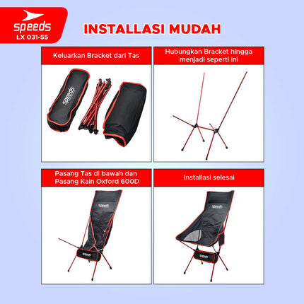 SPEEDS Kursi Lipat Portable 031-55
