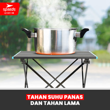 SPEEDS Meja Lipat Camping Indoor Outdoor Portabel Folding Table Aluminium 031-58
