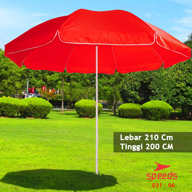 SPEEDS Payung pantai payung cafe payung Tenda Payung Event Cafe Bazaar Parasol 210cm 031-6