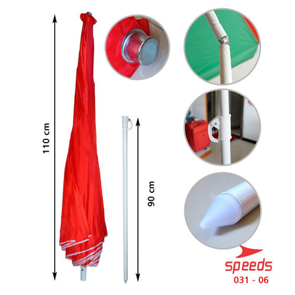 SPEEDS Payung pantai payung cafe payung Tenda Payung Event Cafe Bazaar Parasol 210cm 031-6