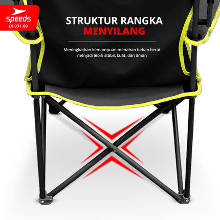 SPEEDS Kursi Lipat Outdoor Dengan Kanopi 031-60