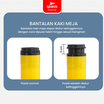 SPEEDS Meja Belajar Anak Bulan Moon Meja Table TK Paud Colorful Kids Table Warna Warni Ergonomis 031-66