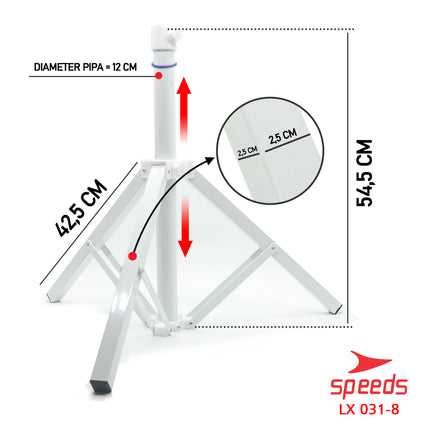 SPEEDS Kaki Penyangga Tripod Dudukan Payung Tenda Parasol Pantai Serbaguna 031-8