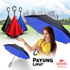 SPEEDS Payung Lipat Reverse Umbrella Double Layer Gagang C Polos Non Motif 031-9