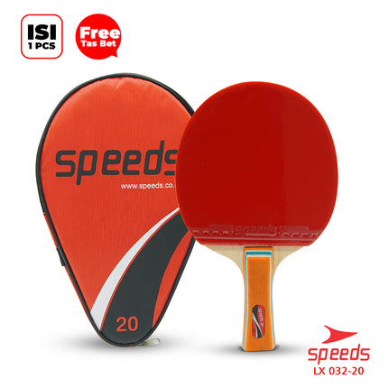 SPEEDS Bet Ping Pong Bat Pingpong Bad Raket Tenis Meja Bahan Karet 032-20