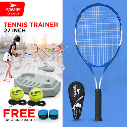 SPEEDS Raket Tennis Set Bola Raket Tenis Latihan Tenis Tennis Trainner Training Toll Exercise 27inch Raket Olaharaga 032-22