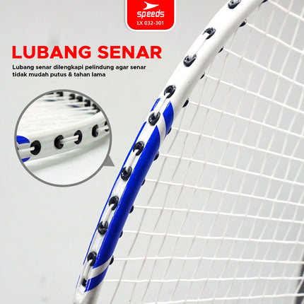 SPEEDS Raket Badminton Bulu Tangkis 1 Set isi 2pcs Racket Olahraga Pertandingan 032-301