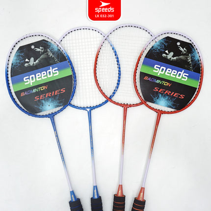 SPEEDS Raket Badminton Bulu Tangkis 1 Set isi 2pcs Racket Olahraga Pertandingan 032-301