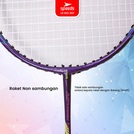 SPEEDS Raket Badminton Raket Racket Bulu Tangkis Outdoor Original Pertandingan 032-507
