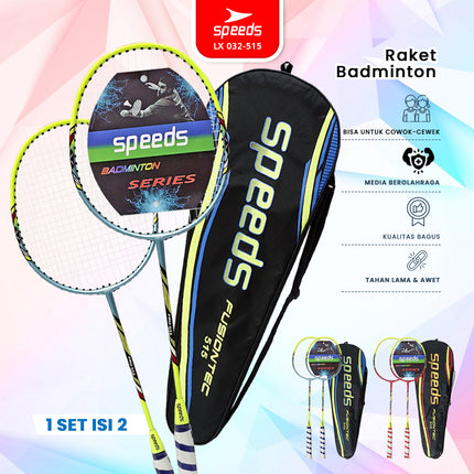 SPEEDS Raket Badminton Original Bulu Tangkis Racket Olahraga Pertandingan 032-515