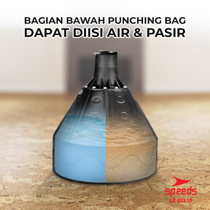 SPEEDS Samsak 1,56m Boxing Latihan Tinju Berdiri Punching Bag Bela Diri Muaythai Boxing Bantalan Tinju 033-10